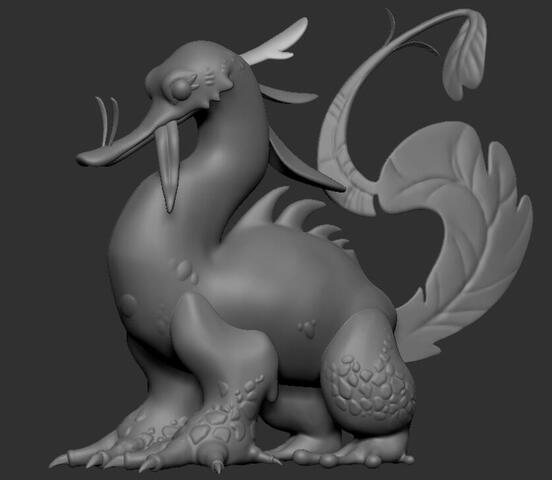 Cartoon creature sculpt 350€